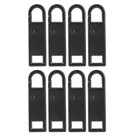 8 kpl Irrotettavat Vetoketjun Vetolenkit DIY Matkalaukku Reppu Vaatteet Tarvikkeet Musta 3X0.86CM Black 3X0.86CM
