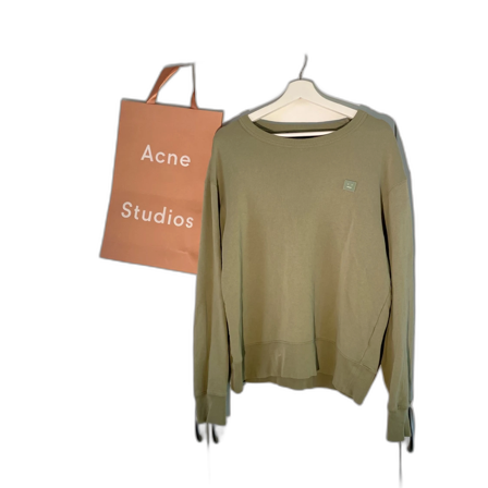 Acne Studios Standard Face Sweater Grön