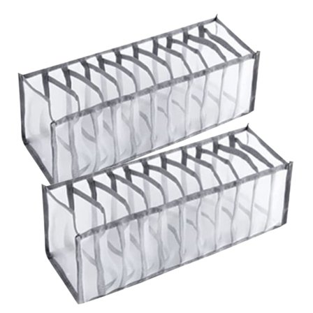 2 stk. Klær Garderobe Oppbevaring Skuff Organisasjonsdeler For Bukser Sokk BH Klær Skuffer Oppbevaringsbokser