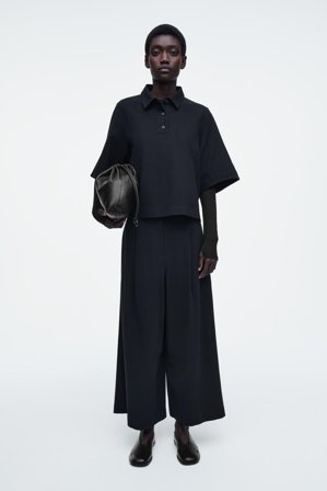 COS Szerokie Spodnie 7/8 in Niebieski