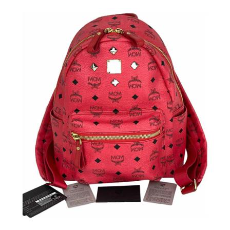 MCM Pre-owned, Pre-owned Backpacks Rood, Dames, Maat:ONE Size