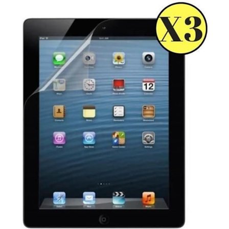 Filmskydd - Phonillico - Set om 3 - Ultra hållbar - Repfria - Kompatibel med iPad 2/3/4