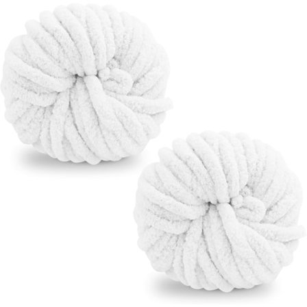 Tykk Ullgarn 250g × 2, Strikkegarn Grovt Garn Flerfarget Strikkegarn, for Garnprosjekter