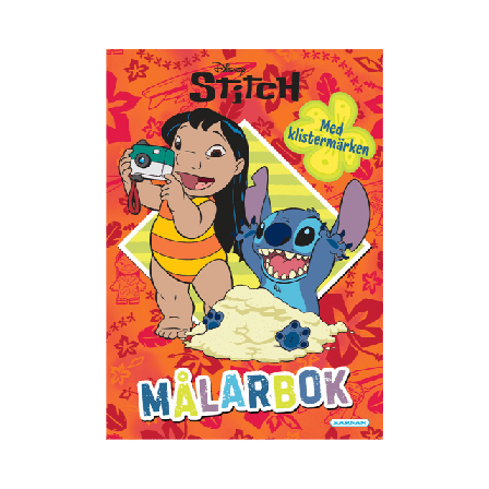 Disney Målarbok Stitch, 24 sidor med klistermärken Skapa & pyssla Unisex ONESIZE