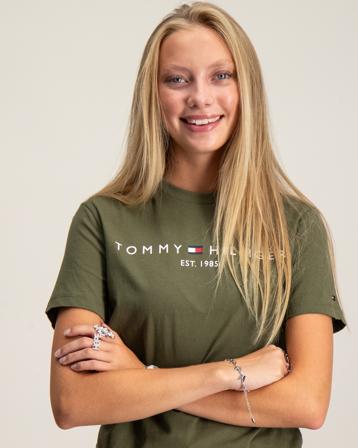 Tommy Hilfiger U ESSENTIAL TEE S/S Grün T-Shirts Mädchen - Kidsbrandstore