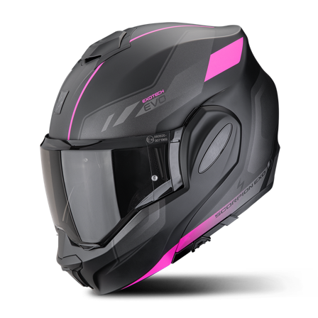 Scorpion EXO-Tech EVO Socius Modular Helmet Matt Black/Pink S