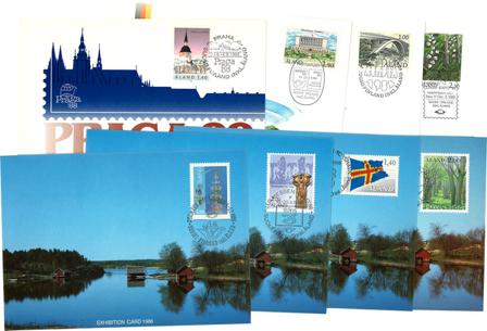 Åland - Udstillingskort 1986 - 1989