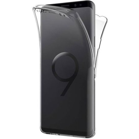 Skydd för Samsung Galaxy S9 PLUS - Heltäckande TPU Gel-hölje Transparent Framdels- och Bakre Skydd Mjuk Silikon Phonillico