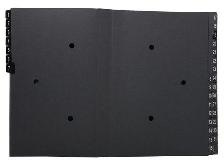 Exacompta Sorteringsmapp A4 1-31 svart - Lyreco - Kontorsmaterial - Mappar och plastfickor - Sorteringsmappar
