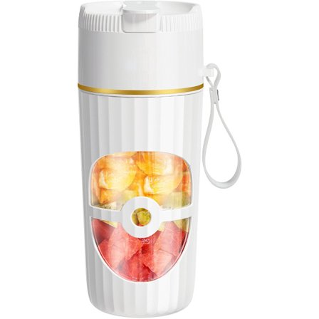 ING Kannettava Blenderi, Johdoton Smoothie-kone, To-Go, Sähköinen Mini-mehustin, 450 ml USB-C-portti, Jalustasekoitin matkalle