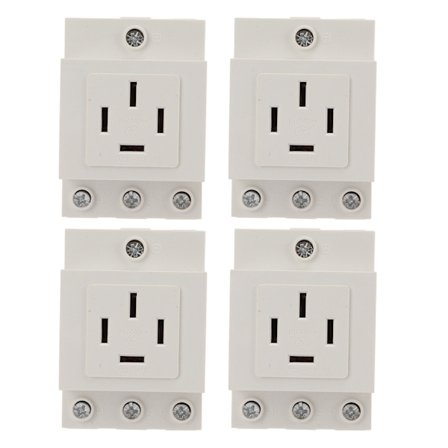 Flammehæmmende stikkontakt timer 440VAC 30-416 Høj overbelastningskapacitet Nem installation 4 stk