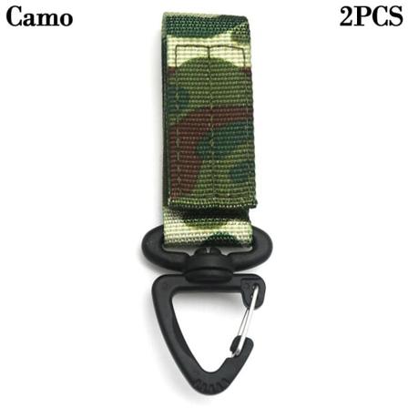 2stk Webbing hengende spenne nøkkelring CAMO 2STK Camo 2pcs