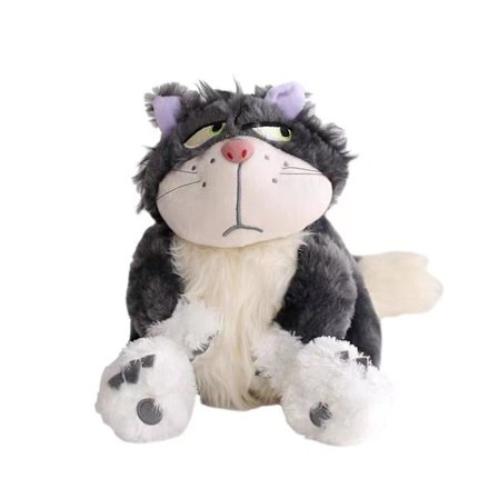 35/45cm Japan Lucifer Cat Plysj Askepott Plysj Myk Fylt Dukke Leke, 100% Ny DB