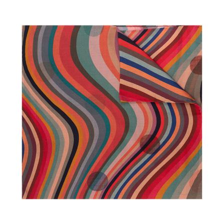 Paul Smith Patterned scarf röd, Dam Sjalar, Dam, Storlek: ONE SIZE