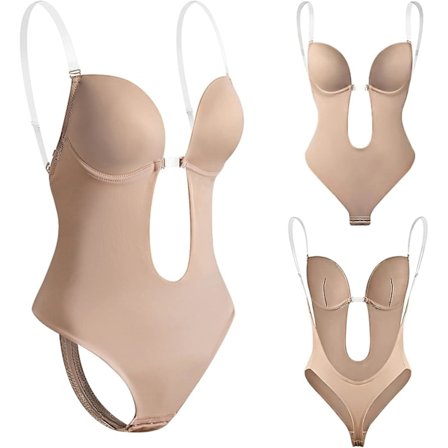 Naisten syväselkäinen vartalonmuotoileva rintaliivi, häämekkoon sopiva näkymättömän selän vartalonmuotoilija, saumaton selästä push-up