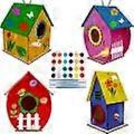 Pyssel Fågelholk för Barn, DIY Fågelholk för Barn med 3 Fågelholkar, Pyssel för Barn 8 År Måla Själv, Spel för Flickor 10 År 6 År Gammal