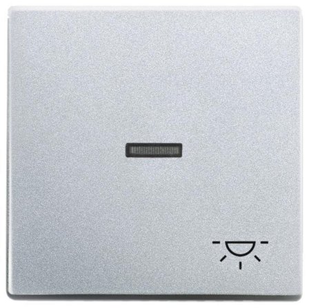 ABB Impressivo Enkeltvippe linse, lampe Aluminium, Strømbrytere & vegguttak