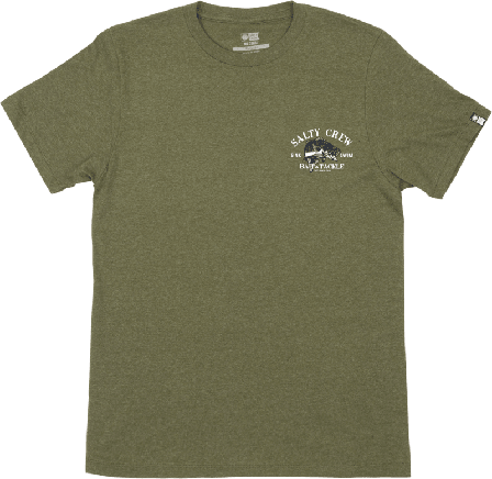Salty Crew Men's Bass Man Standard S/S Tee Men short-sleeved sweaters Green S