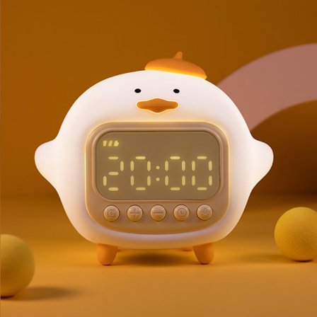Hug Duck väckarklocka barn snooze alarm tidshållande klocka
