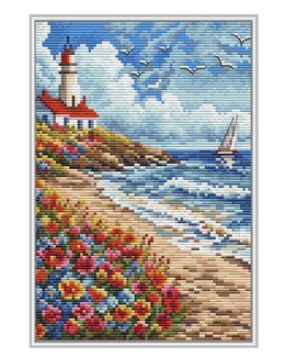 Broderikit Tavla Fyrens blomsteräng