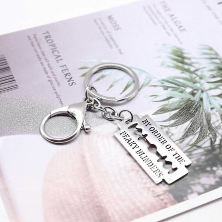 Peaky Blinders Halsband Rakblad Rakbladshängen & halsband Movi (002 nyckel)