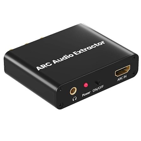 HDMI-kompatibel med ARC-adapter, med digital optisk TOSLINK SPDIF/koaksial og analog 3,5 mm, HD ARC til RC-Perfet