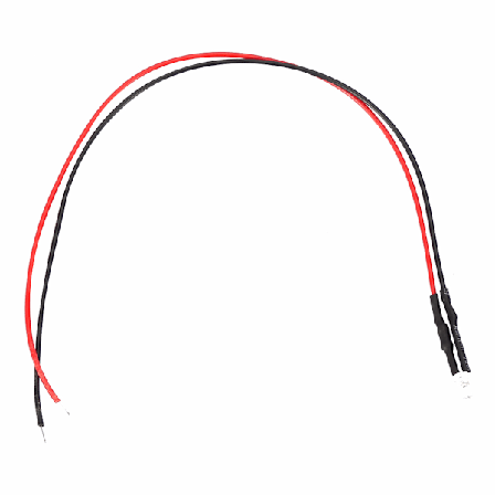 10 st 12V 3mm LED-ljusdiod Trådbunden Flerfärgad LED-ljuskabel 20cm 0.06W (Röd)