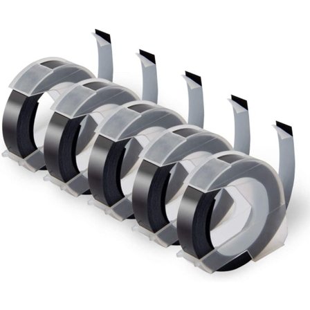 IC 5-pack etiketter 9mmx3m kompatibla tejpbyten för Dymo 12965 1610