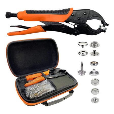 Tryckknappar Skruvset 305 Delar Inkluderar Kraftig Tång För Effektiv Installation