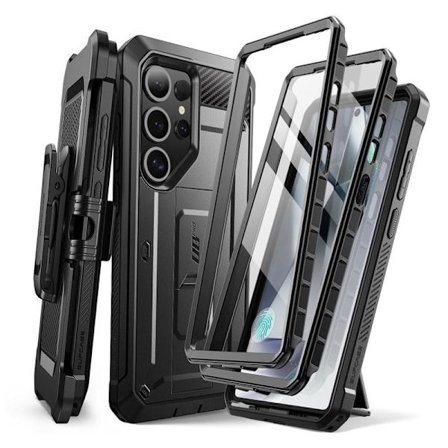 Supcase Galaxy S25 Ultra Deksel 2-SET Unicorn Beetle Pro Svart