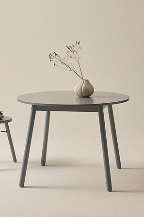 Jotex - Spisebord ø 100 Cm Grå - KINNA - Køb Spisebord hos Jotex