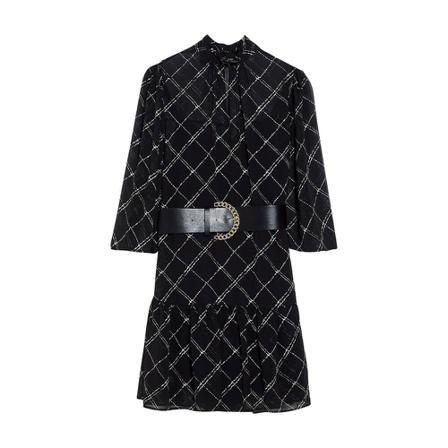 Liu Jo, Cf 1268 T5044 -jurk Zwart, Dames, Maat:M