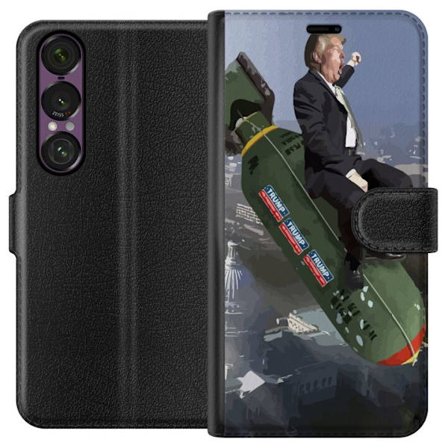 Kompatibelt Plånboksfodral till Sony Xperia 1 VII Trump på bomb