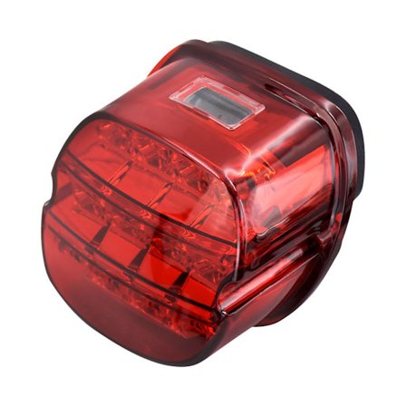 Motorcykel Svart Led Broms Bakljus Registreringsskylt Baklykta För Harley Touring Dyna Road King Electra Glide Street