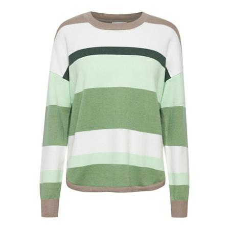 Fransa Round-neck Strik Grøn, Dame Striktrøjer