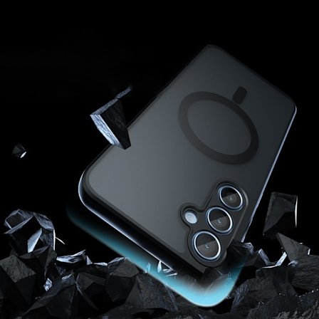 Mattamusta magneettinen puhelinkotelo Samsung Galaxy A -sarjalle Malli 6