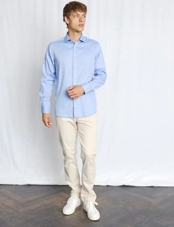 Bruun & Stengade Bs Adley Modern Fit Shirt - Blue - 38