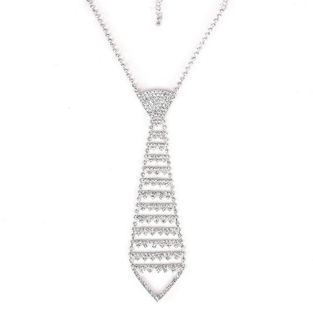 Mode Smycken Rhinestone Slips Halsband Kedja Smycken Slips Halsband Smycken Halsband