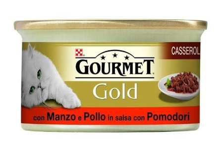 Gourmet Gold Casserole Con Manzo E Pollo In Salsa Con Pomodori 85