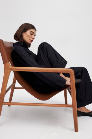 Josefine HJ x NA-KD Langärmeliger Cargo-Jumpsuit - Jumpsuits - Schwarz - EU 36