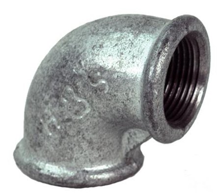 Gelia 3015138022 Rørvinkel 90°, galv, adusert, inv gg G15x90°, Installasjon