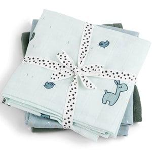 Done by Deer 3-Pack Blue GOTS Lalee Wash Cloths One Size - Textile - One size - Blue - Mädchen
