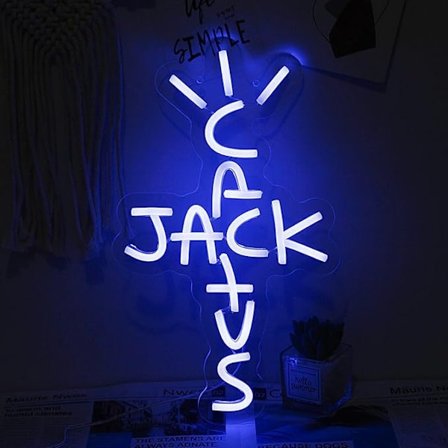 Cactus Jack Neon Skilt Grønt Ord Neon Vægskilt Kunst Neon til Rap West Coast Hængende Lys Skilt til Hjem Soveværelse Bar Pub Fest