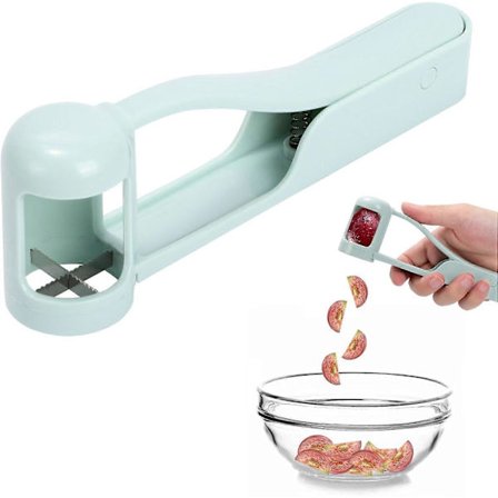 Druekutter for småbarn, Druekutter for babyer, Tomat Cherry Drue Jordbær Kutter i verktøy