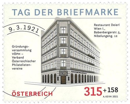 Østrig 2021 - Frimærkets dag - Postfrisk frimærke