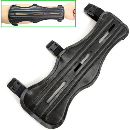 1 stk. bueskyttearmbånd, underarmsarmbånd, læderarmbånd
