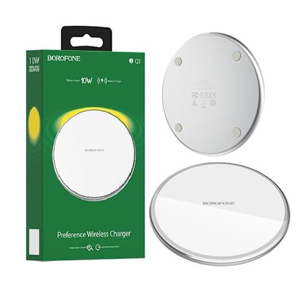 Borofone Preference QI 10W trådløs oplader til iPhone / Android