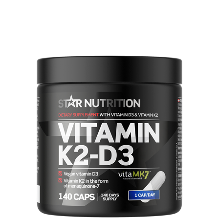D-vitamin Star Nutrition Vitamin K2-D3 140 kapslar - Bodyman.dk