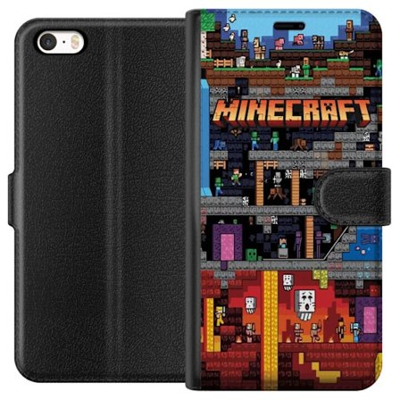 Kompatibelt Plånboksfodral till Apple Apple iPhone SE (2016) Minecraft