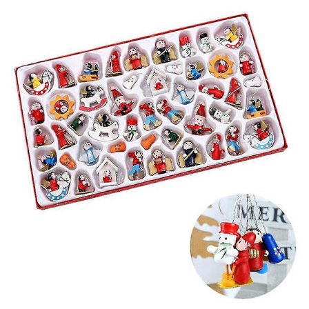 Juletræstrailer Lavet af Træ, Traditionel, Håndlavet, Miniature Juletræstrailer til Juledekoration